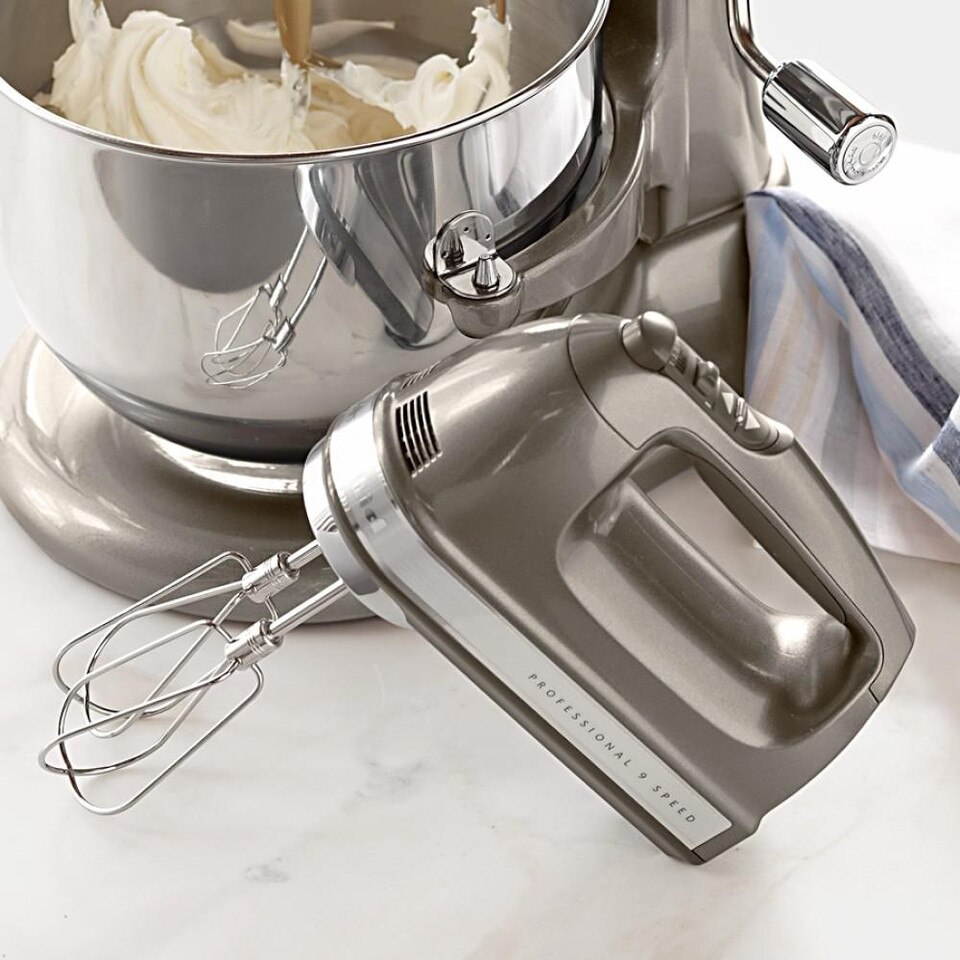 kitchenaid hand mixer silver
